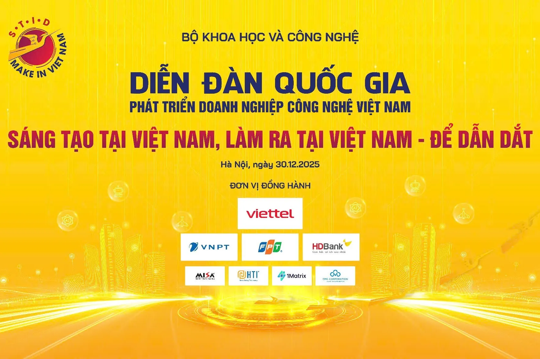 Thumbnail Diễn đàn quốc gia về phát triển doanh nghiệp công nghệ Việt Nam 2025: Từ Make in Viet Nam đến khát vọng dẫn dắt